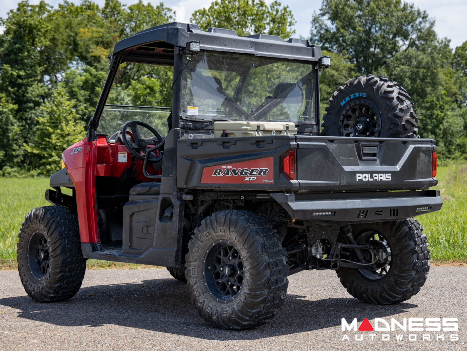Polaris Ranger Rear Facing LED Kit - Black Series w/Flood Beam - Rough Country 